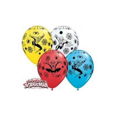 Balónky Spiderman, mix barev, 28 cm - Žlutá