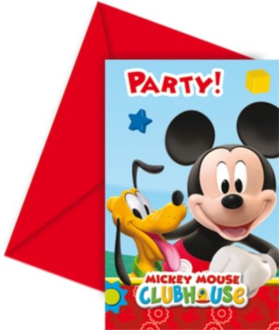 Pozvánky na oslavu" Mickey Mouse", 6ks