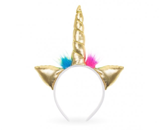 Čelenka Jednorožec / Unicorn - zlatá barva (zn. Godan)