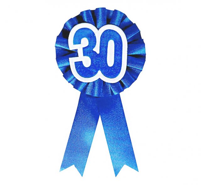 Brož 30, modrá barva