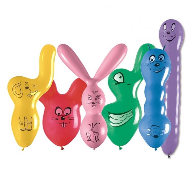 Latexový balónek Zvířátka, mix (zn. Godan)