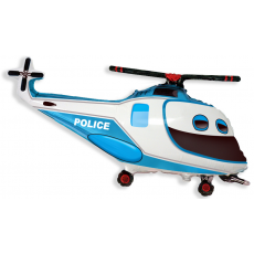 Foliový balónek Policejní helikoptéra, 36 cm