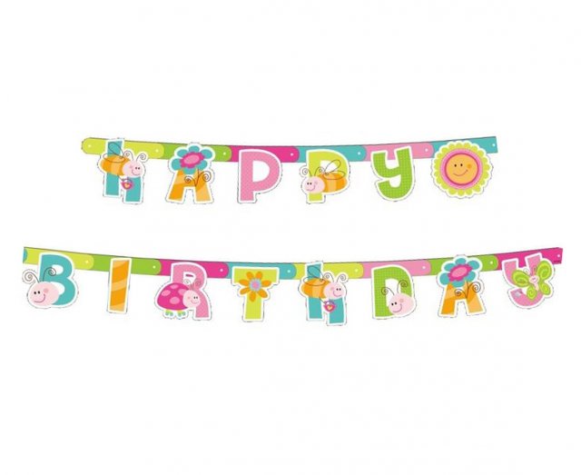 Závěsný banner Happy Birthday - Broučci (zn. Godan)