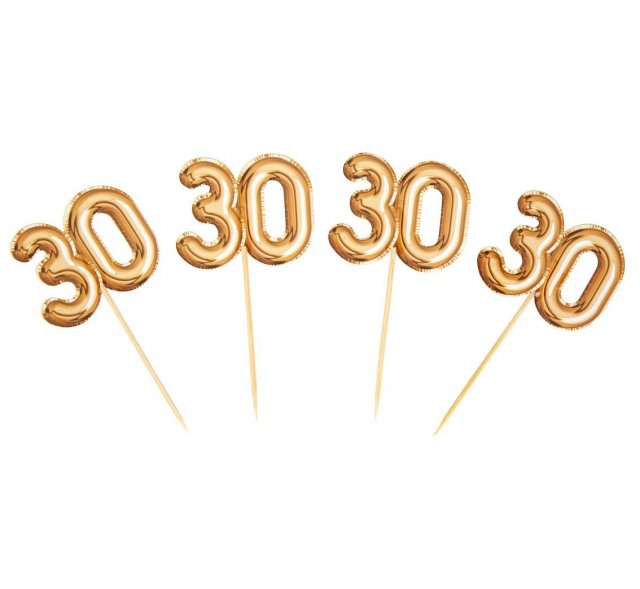 Zápich do cupcake 30 let, set 20ks (zn. Godan)