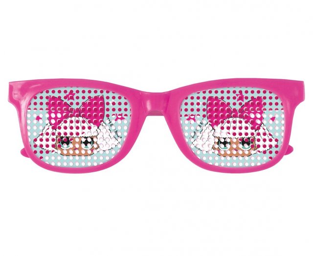 Brýle LOL,růžové - 4 ks
