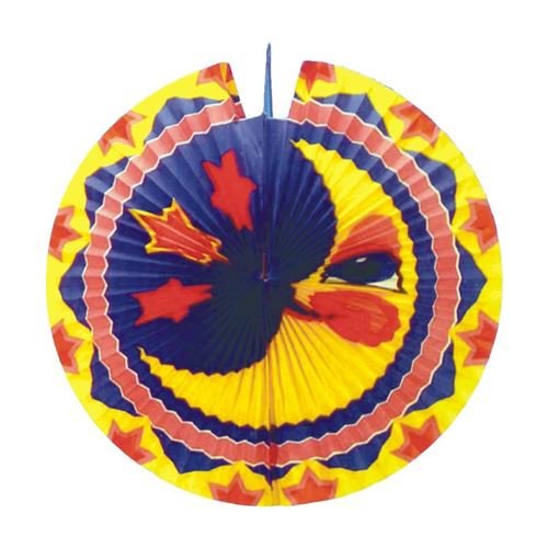 Lampion kulatý, barevný, 33cm