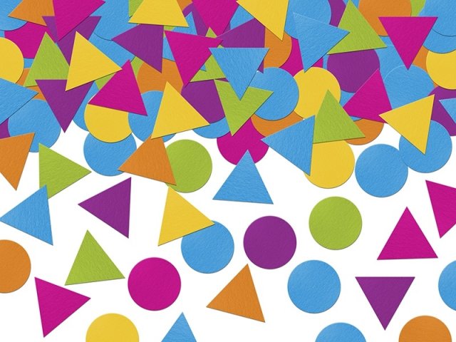 Papírové konfety - barevný mix