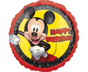 Fóliový balónek - Mickey Mouse Happy Birthday, velikost 46 cm (zn. Asmscan)