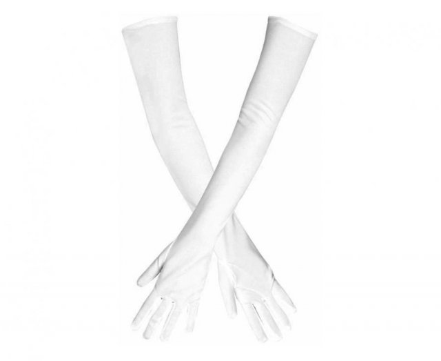Plesové rukavice Los Angeles, bílé