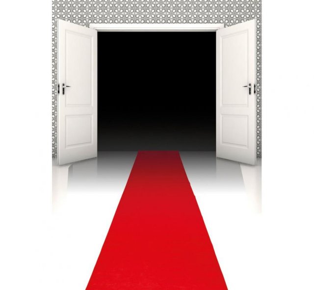 Červený koberec, 60 x 450 cm
