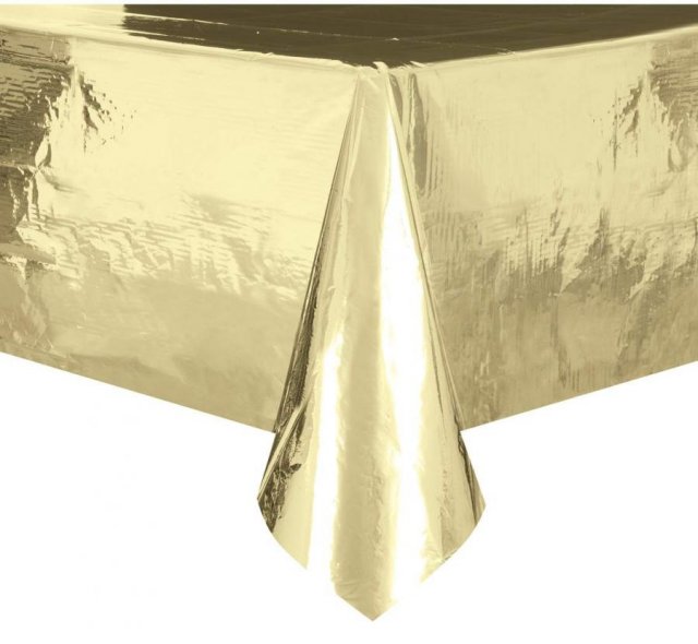 Ubrus fóliový, zlatý, lesklý 137x213 cm