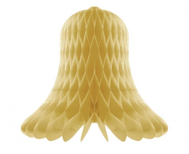 Závěsná dekorace "Zvonek", zlatý, 20 cm
