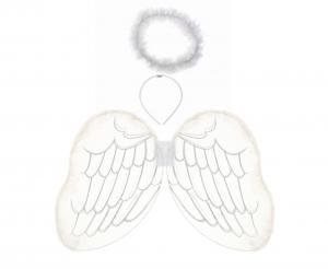 Sada Anděl s chmýřím (křídla, svatozář)
