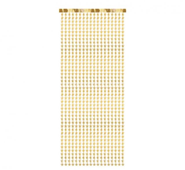Závěs - Hvězdy, zlatá, 100x245 cm