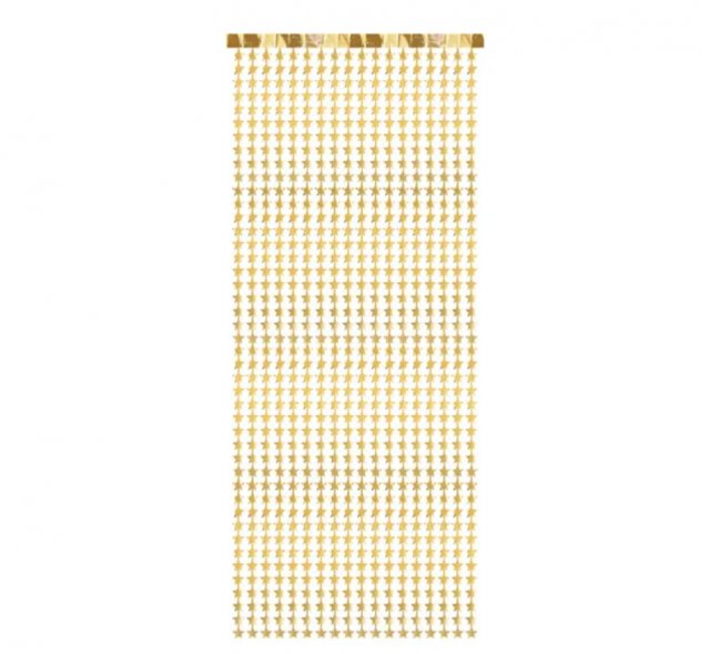 Závěs - Hvězdy, zlatá, 100x245 cm