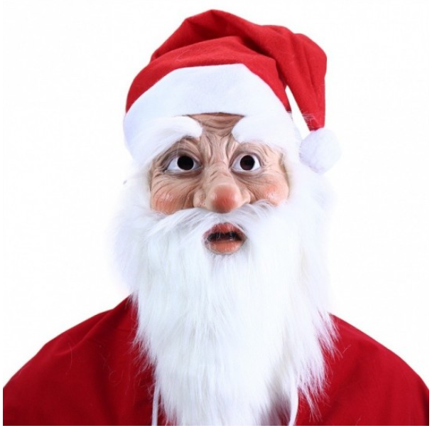 Maska Santa Claus s čepicí