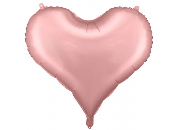 Fóliový balónek Srdce, 75x64,5 cm, světle růžový