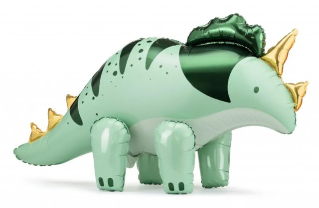 Fóliový balónek dinosaurus Triceratops, 101 x 60,5 cm, zelený