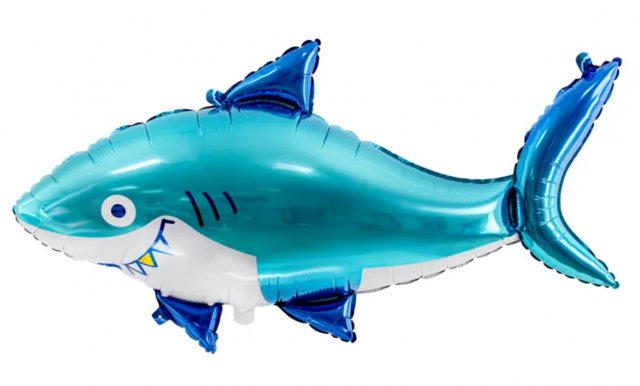 Fóliový balónek Žralok/Shark, 102x62 cm