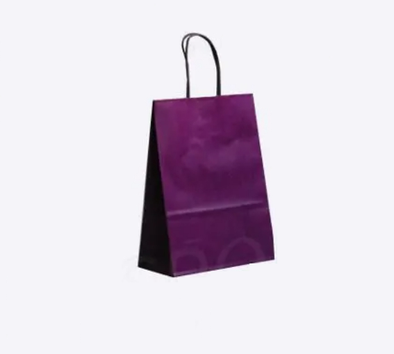 Papírová taška PASTELO, 14 x 8,5 x 21,5 cm, fialová