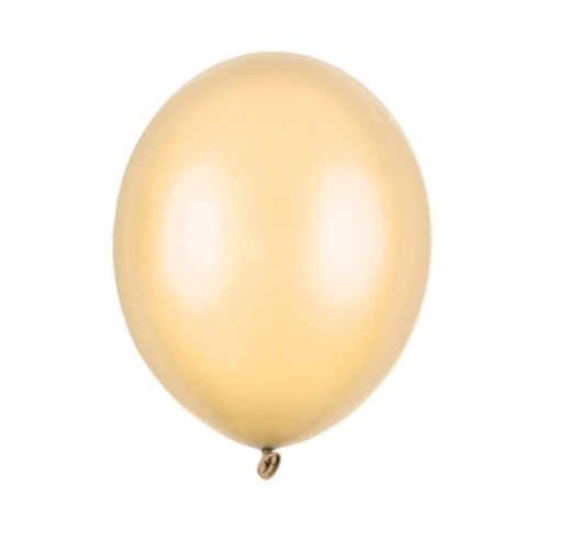 Balónek 12 cm, metalický, jasně oranžová