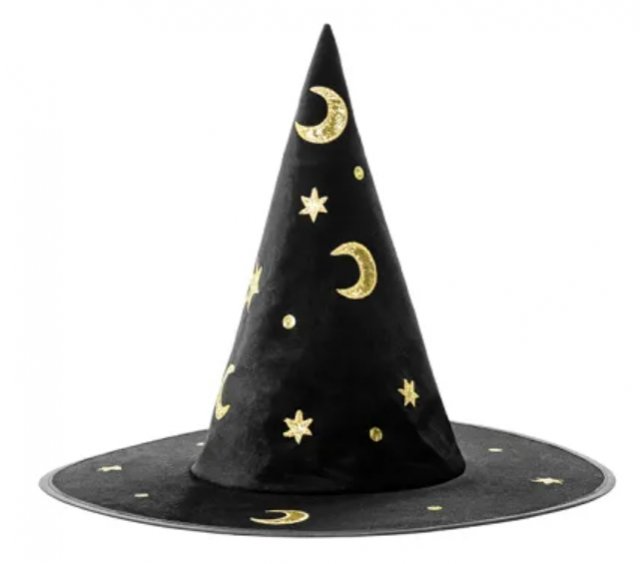 Čarodějnický klobouk, černý