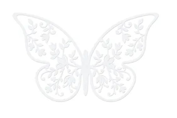 Papírové dekorace Motýl, 6,5 x 4 cm, 10ks