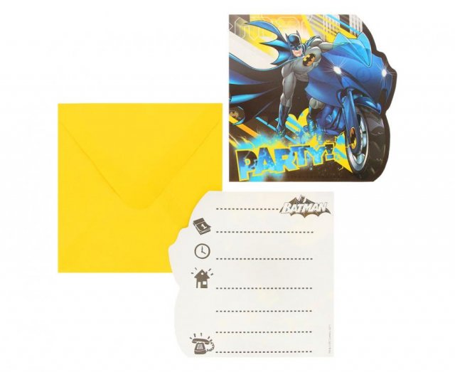Pozvánky s obálkou "Batman Rogue Rage", 6 ks