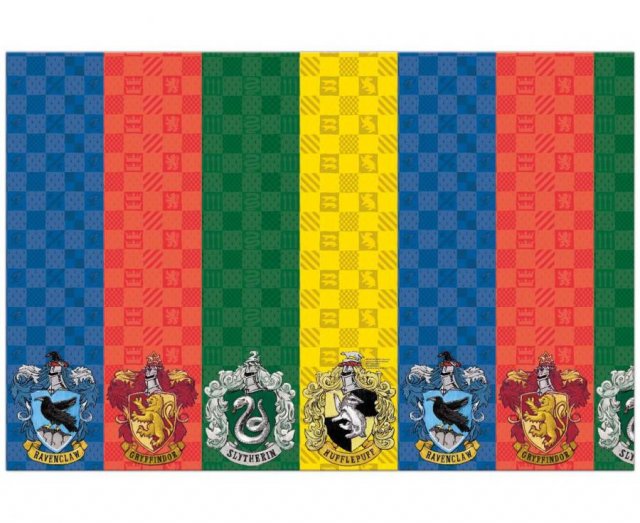 Ubrus "Harry Potter Hogwarts Houses", papírový, 120x180 cm