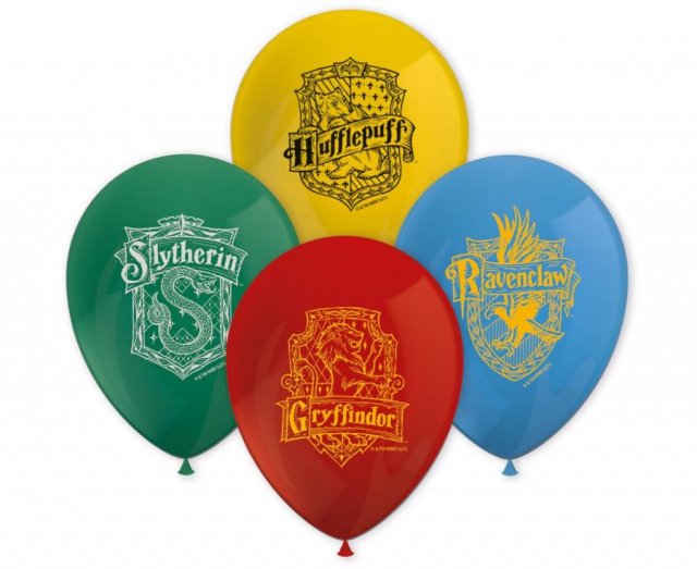 Balónky "Harry Potter Hogwarts Houses", set 8ks