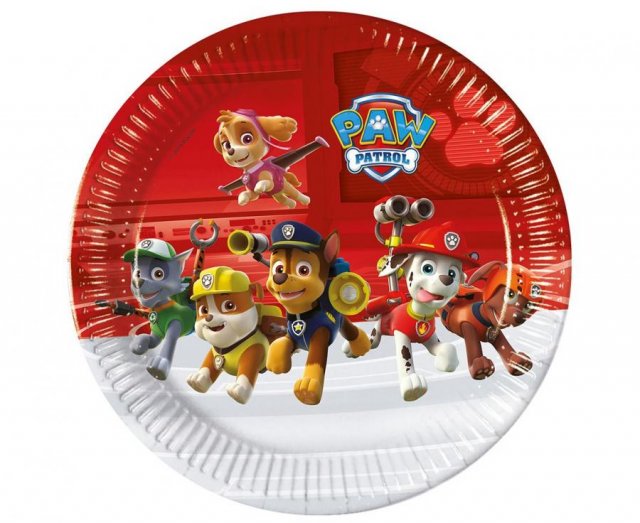 Papírové talířky Paw Patrol - Ready for Action, příští generace, 23 cm, 8 ks