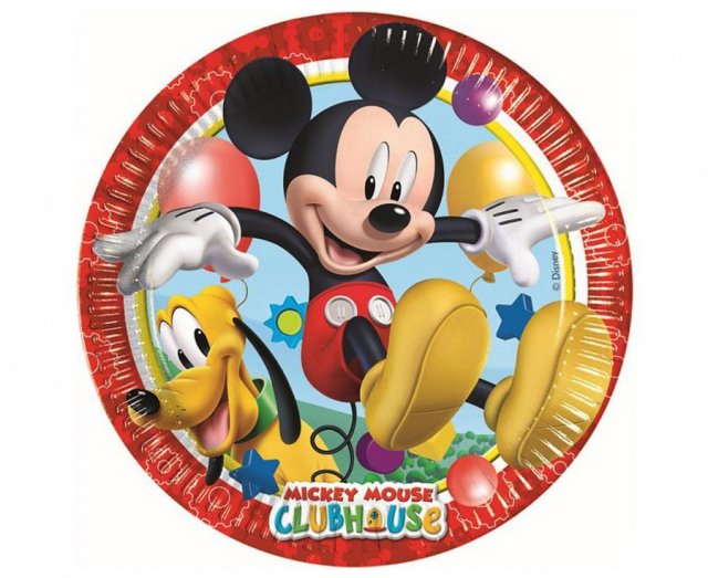 Papírové talířky Playful Mickey (Disney), další generace, 23 cm, 8 ks