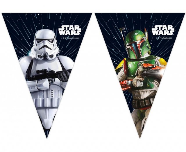 Závěsný banner galaxie Star Wars, vlajky, 230cm