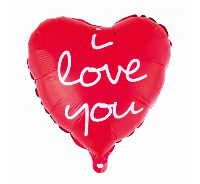 Fóliový balónek I love you - "Miluji tě", 46cm