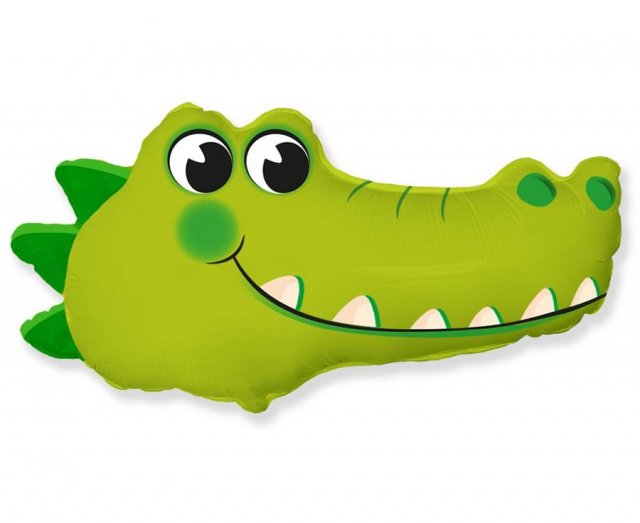 Fóliový balónek 36 cm - Hlava Krokodýla