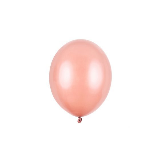 Balónek metalický, zlato růžový, 23 cm - 1 ks