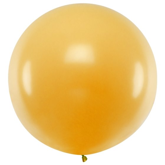 Jumbo balon metalický zlatý, 60 cm