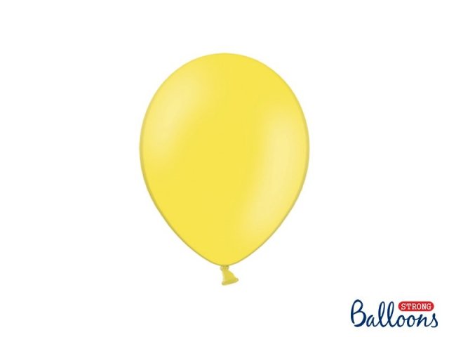 Balonek pastelový, světle žlutý 23cm - 1 ks