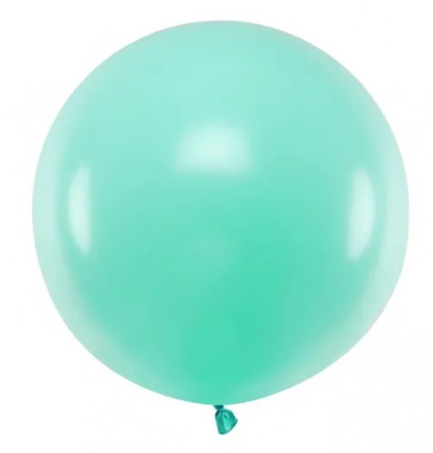 Jumbo balon pastelový tyrkysový, 60 cm