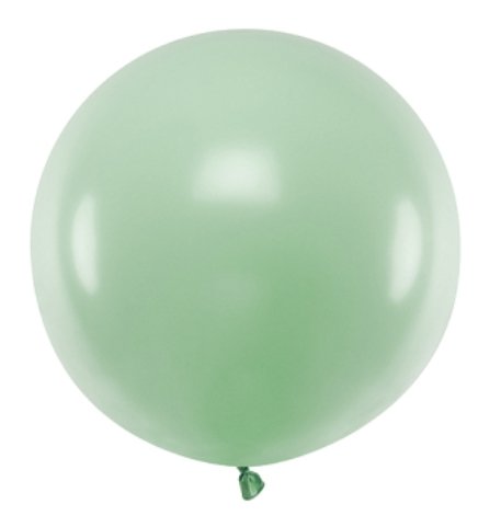 Jumbo balon pastelový zelený, 60 cm