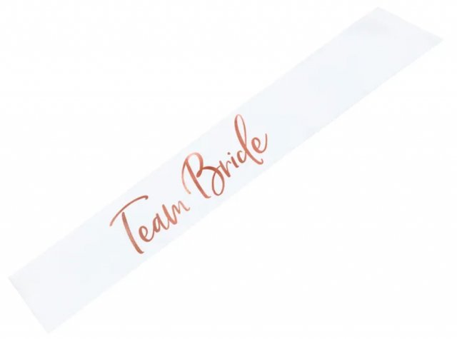 Šerpa Team nevěsta "Team bride", bílá, 75cm