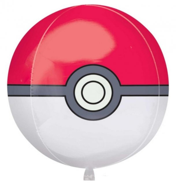 Foliový balónek Pokemon Pokeball - 38x40 cm
