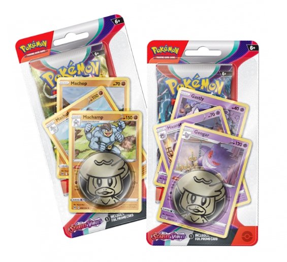 Pokémon TCG: Scarlet & Violet - Premium Checklane Blister, Speciální balení s boosterem a evoluční