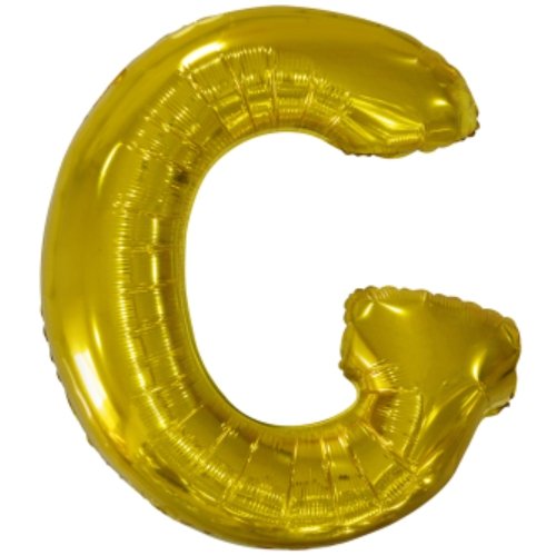 Velký fóliový balónek písmeno G, velikost 84 cm x 74 cm