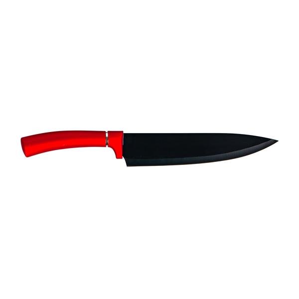 Nůž kuchyňský Kitchisimo, červená + stříbrná rukojeť