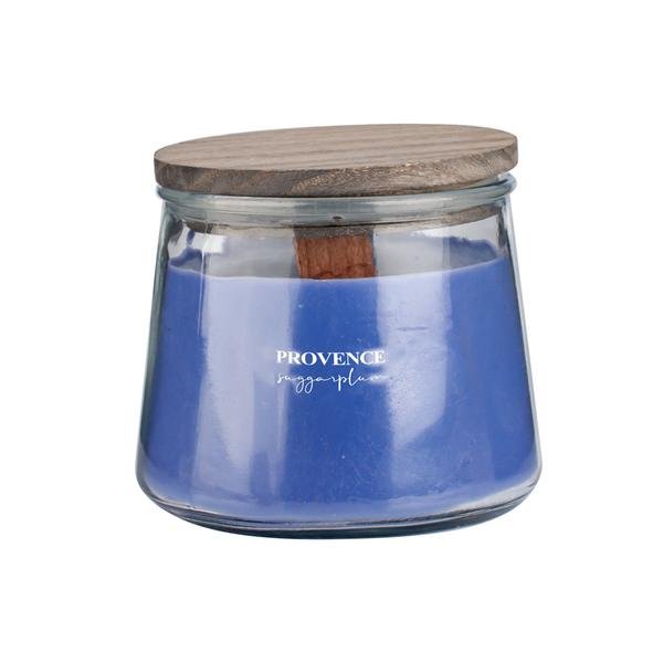 Svíčka PROVENCE Wooden Wick 250g, SUGARPLUM