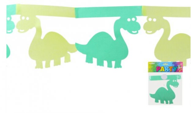 Girlanda zelená, délka 3 m - Dinosaurus