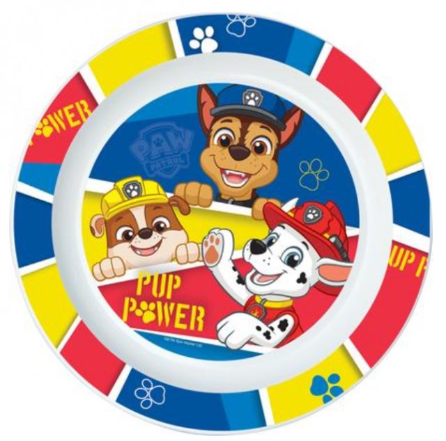 Talířek Tlapková Patrola / PAW PATROL, plast, průměr 22 cm, modrý