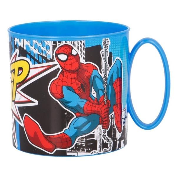 Hrnek plastový SPIDERMAN 265 ml, modrý