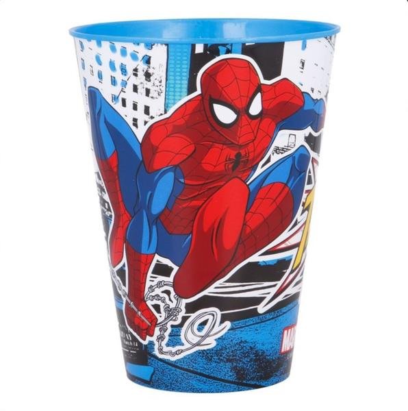 Kelímek plastový SPIDERMAN, 430ml, modrý